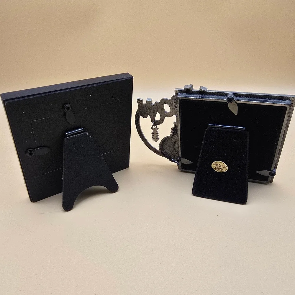 Cat Picture Frame Set CBK Meow Pewter Style & My Cat Scrapbook Theme 2 Piece Lot